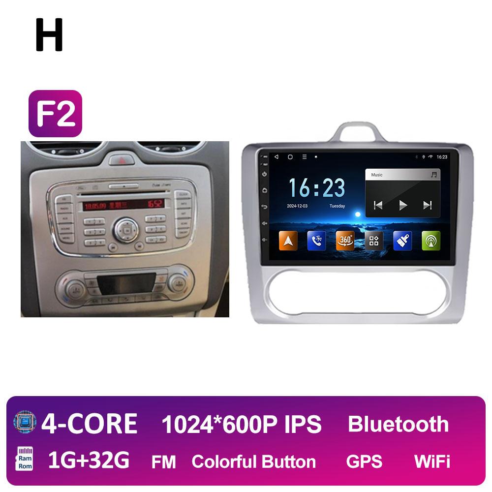 

Car Video For Ford Focus 2 3 Mk2 Mk3 2004 2005 2006 2007 - 2011 Radio Player Wireless Carplay Android Auto Touch Screen No 2 din