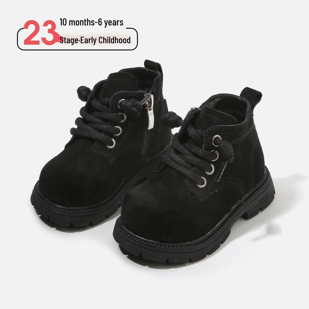 Winter Toddler Boots: Cotton Baby Walker & Martin Boots with Plush Lining