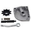 1 Ensemble Pignon d'Entraînement 10 Dents 3 Trous Couvercle d'Embrayage Convient pour Vélos Motorisés 49cc 60cc 66cc 80cc Accessoires