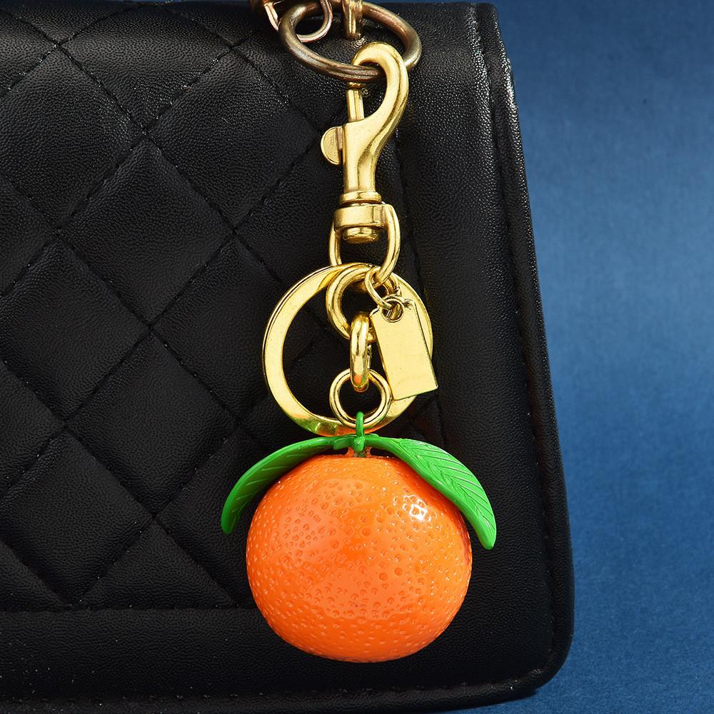 Fruit Keychain With Resin Material For Bag Decor And Summer Fashion Accessory