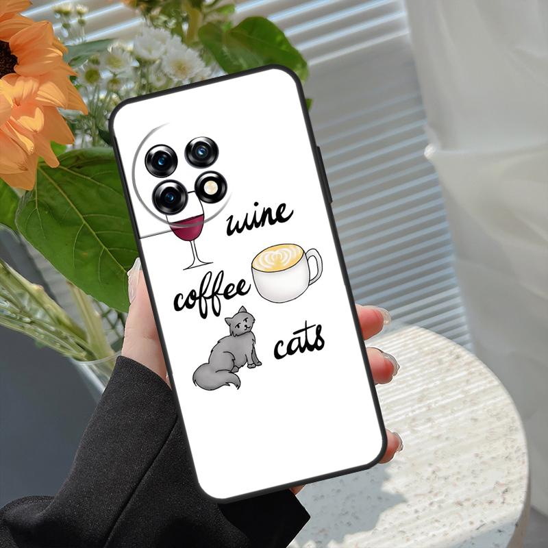 

Coffee Wine Cup Case For OnePlus 15 15R 13 13T 13R 12 12R 11 10 10R 10T 8T Nord 5 CE 4 2 3 Lite N20 N30 Cover OnePlus Nord N30
