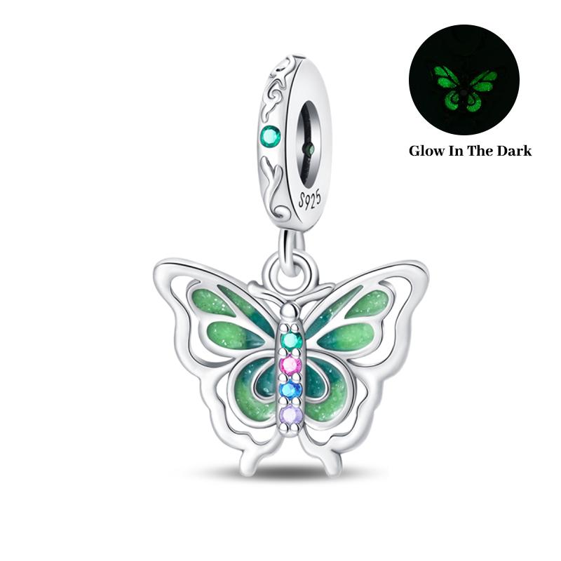 

Brand New Copper Metal Color Luminous Elk Elf Lantern Charm Bead Components Butterfly Whale Bead Components Compatible With Pandach Authentic