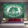Werder Bremen Logo Green White Germany Map Patterned Tapestry for Bedroom and Living Room Home Decor Sofas