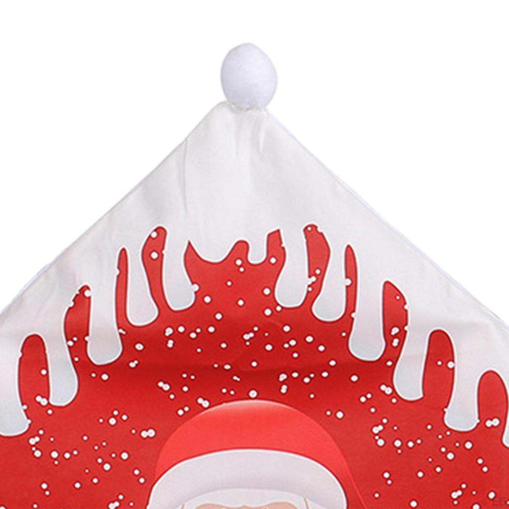 Christmas Back Cover Chair Homeware Slipcover for Xmas Hotel