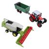 Bauernhof Spielzeug Traktor und Mähdrescher Set Kunststofflegierung Lebensecht Exquisit Bauernfahrzeug Spielzeug für Kinder