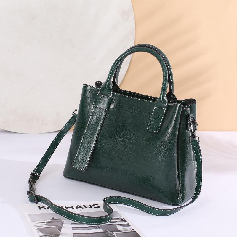 Fashion Large Capacity Genuine Leather Women's Bag High Quality Leather Leather Leather Shoulder Crossbody Handbag