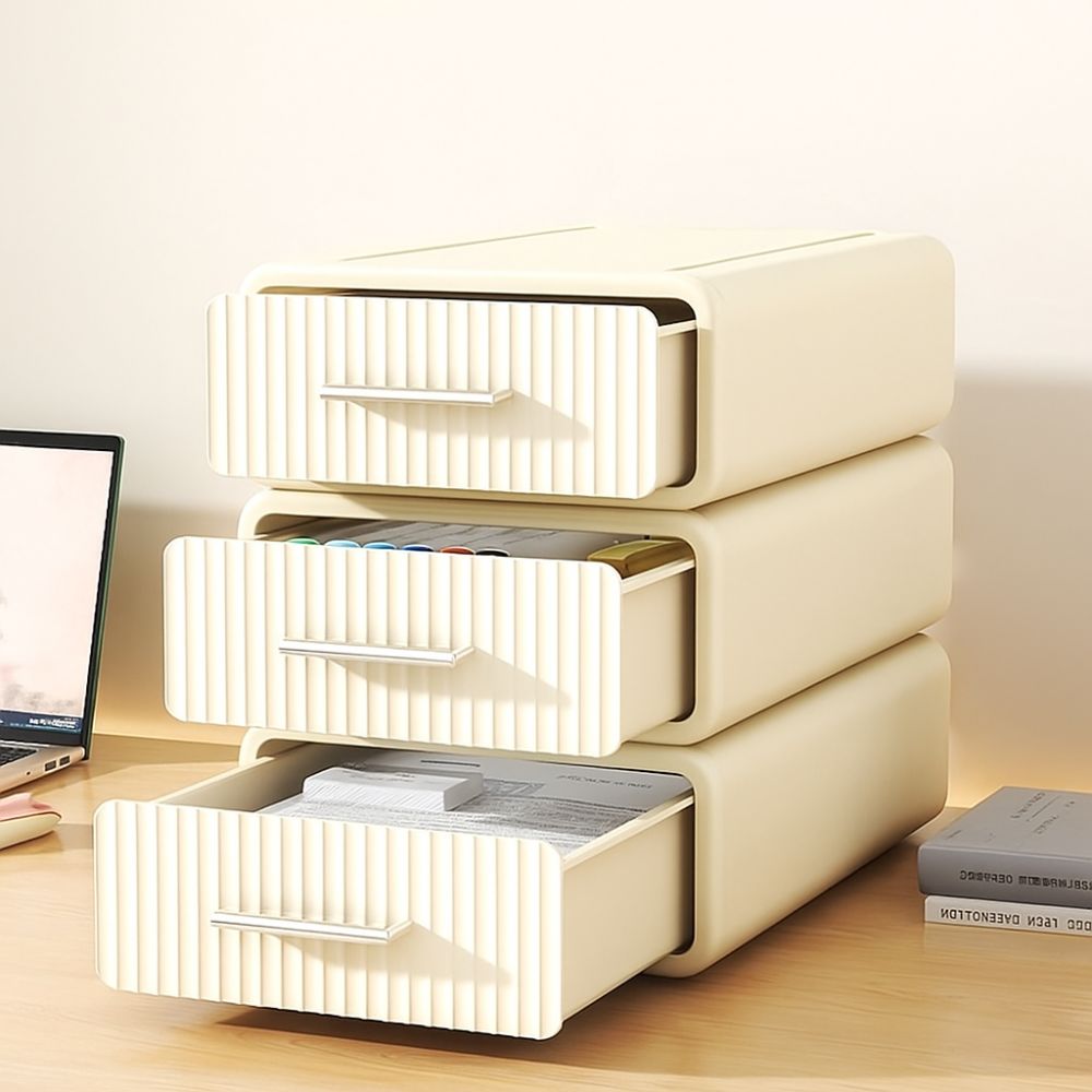 Layered Desktop Drawer Organizer Stackable Cosmetic Storage Rack Stationery Organizer  Kitchen