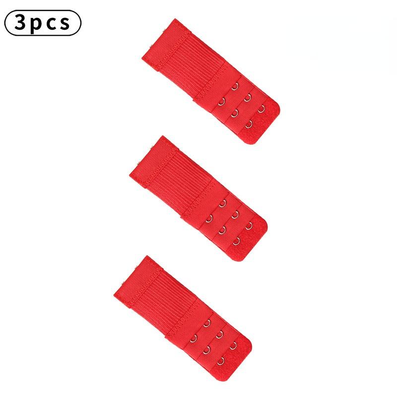 

3 шт./набор Удлинитель бретелей бюстгальтера с 2 крючками Женский эластичный удлинитель для бюстгальтера Крючок Зажим Регулируемый ремень Пряжка Интимные аксессуары 3pcs