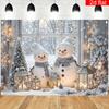 1Pcs Christmas Decoration Banner Decoration Background Winter Backdrop Decorations For Photo Studio Photo Booth
