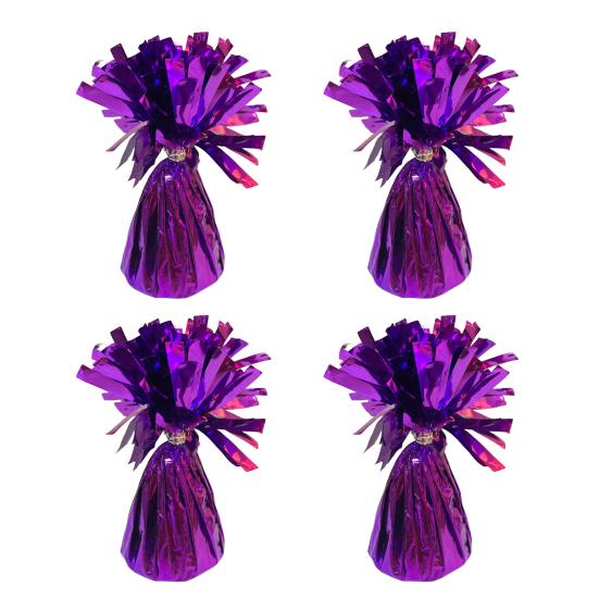 4Pcs Golden Metallic Balloon Weights Holder Reusable Non-Slip Balloons Pendants Graduation Party Christmas Wedding Decoration