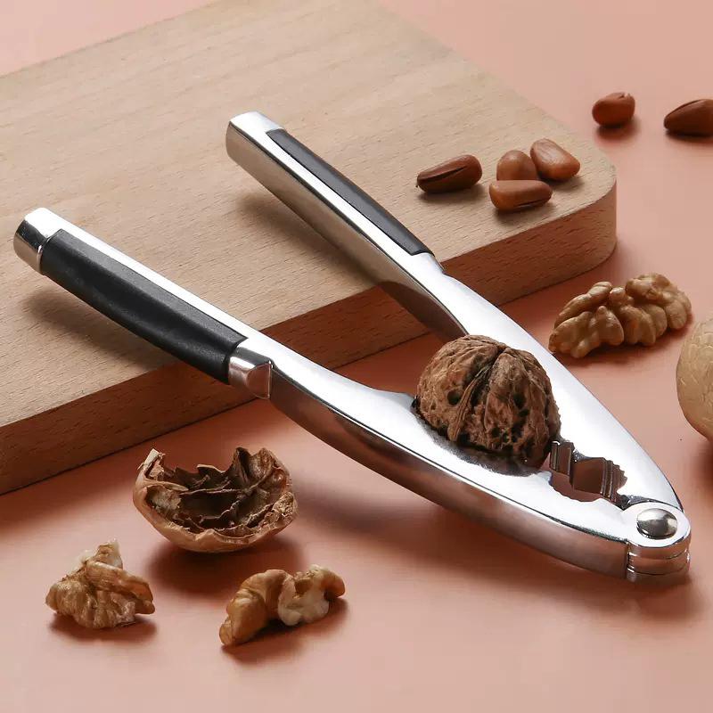 Walnut Cracker Quick Open Nut Cracker Stainless Steel Multipurpose Tool for Kitchen Use for Nuts Baking