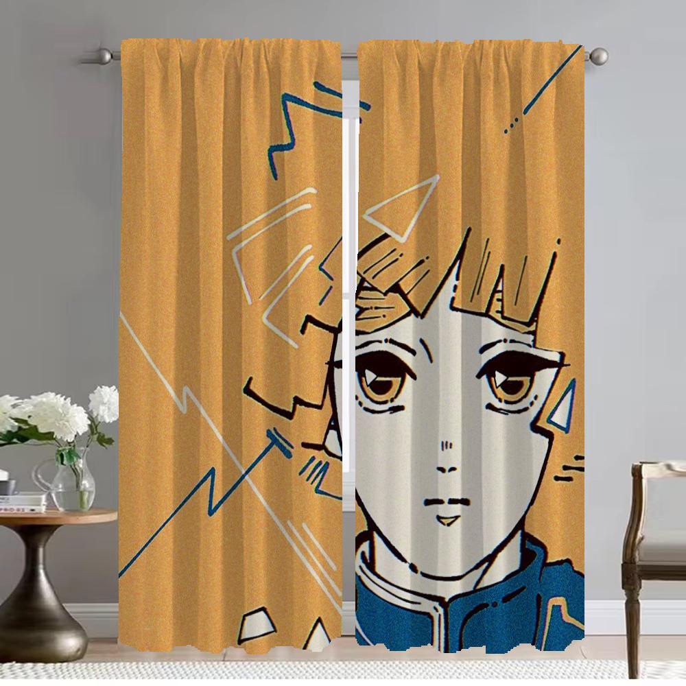 

Demon Slayer Anti-mosquito Curtains for Living Room Blackout Curtain Halloween Decoration Partition Curtains 2 Pieces Shades W50xH70cmx2pcs-CL