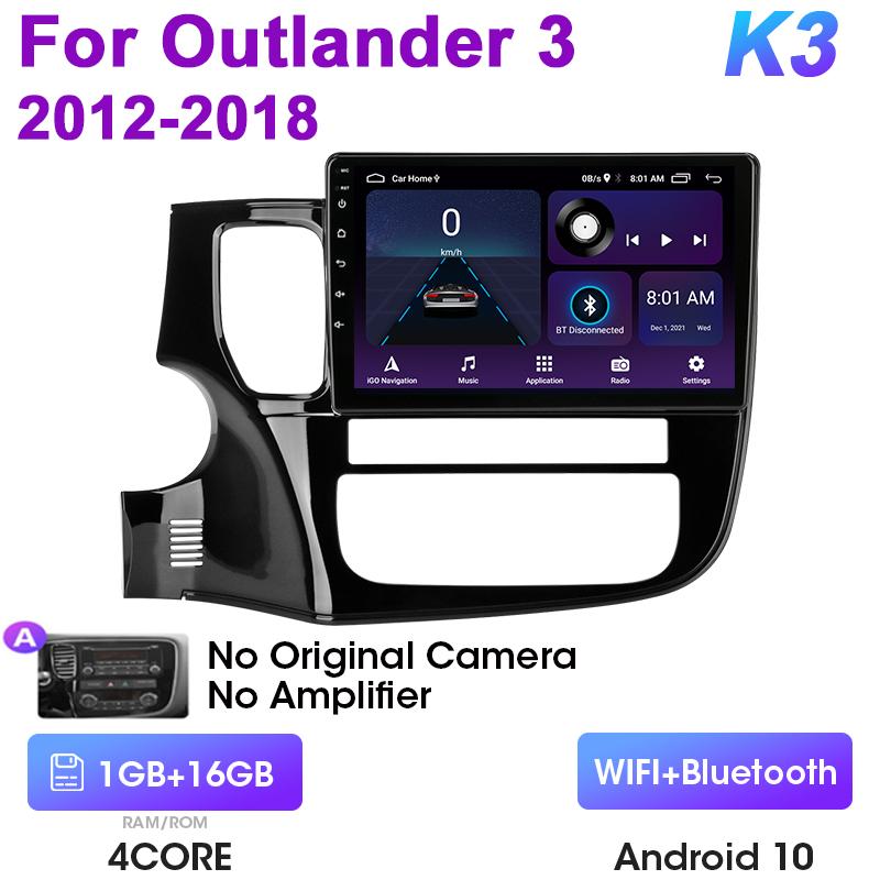 

2 Din Android 12 автомобильное радио для Mitsubishi Outlander 3 xl 2012-2018 мультимедийный видеоплеер навигация GPS 4G Carplay авто стерео