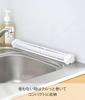 Yamazaki Foldable Dish Drainer Tower with Silicone Size 42 x 26 x Features a tray for draining small items and is foldable for easy Tray, S, White,