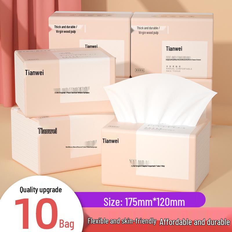 Durable & Flexible Pull-Out Facial Tissues - 40-Pk Bulk Box, Soft & Comfortable for Household Use