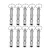 10PCS Metal Dog Training Device Frequency Adjustable Compact Pet Sound Training Tool Portable Smooth Surface