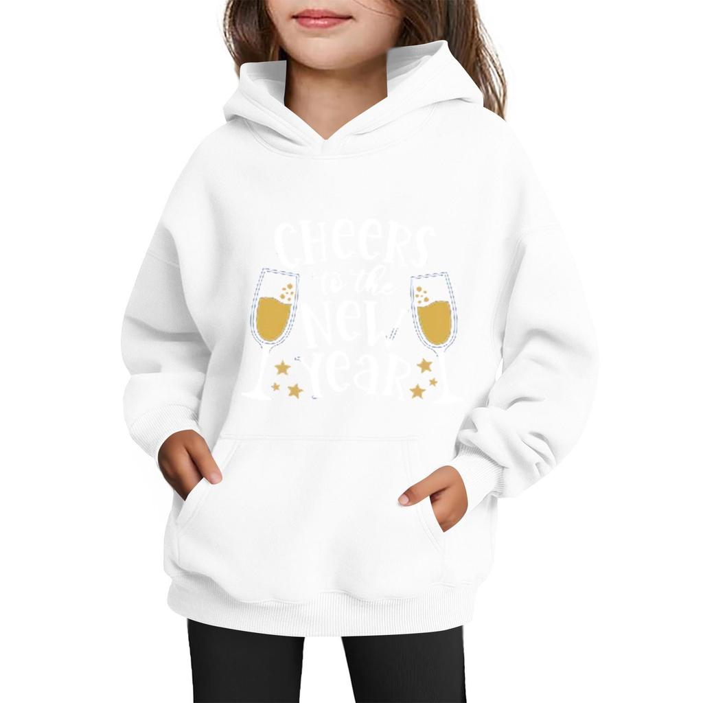 Sweatshirts For Teen Girls Hoodies Long Sleeve Drawstring Pullover Cute Printed Oversized Hoodie Christmas