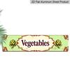 2D Flat- 1pc Vintage Vegetables Aluminium Decorative Sign |High-Quality Aluminum, Durable UV and Corrosion Resistant, Ideal for Cafes, Bars, Homes