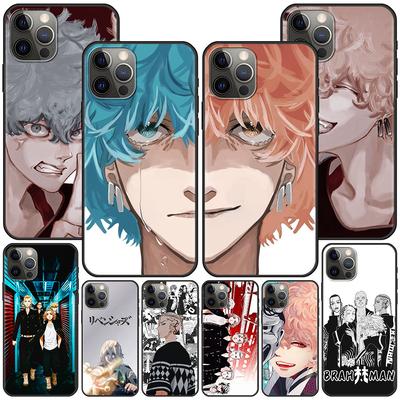Pouzdro Anime Tokyo Revengers pro Iphone 14 11 13 Pro Max 12 Mini Xr 7 8 Plus Se 2020 Xs 6 6s + Coque Black měkký obal na telefon