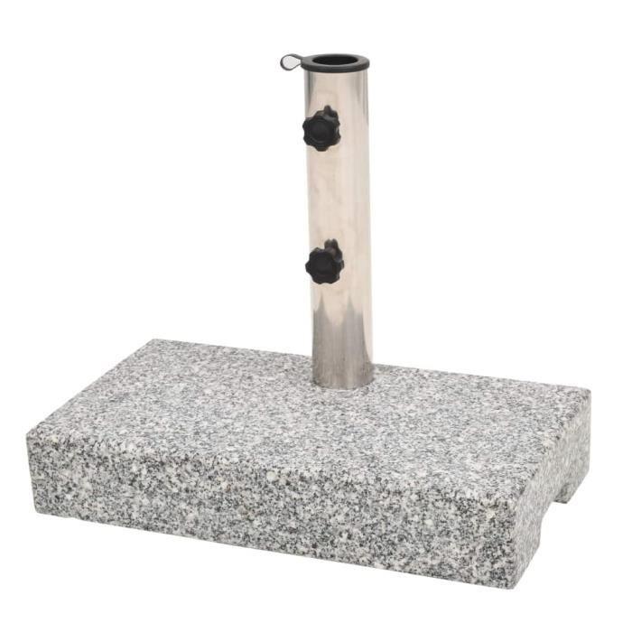 VidaXL Socle de parasol Granite rectangulaire 25 kg