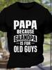 Grandma Is A Mom Family Quote Graphic Tee Black Women T‑Shirt Birthday Gift for Elderly Ladies Casual Holiday Celebration Everyday Wear Top