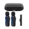 Wireless Lavalier Microphone With Charging Box 2.4GHz Noise Reduction Video Record Microphone for Mobile Phone