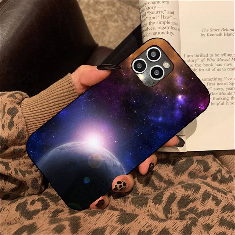 Colorful Space for Galaxy Universe  Phone Case for iPhone 11 12 13 Mini Pro XS MAX 8 7 6 6S Plus X 5S SE 2020 XR Cover