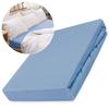 Fitted cotton sheet 120x200 JERSEY HEAVY DUTY blue