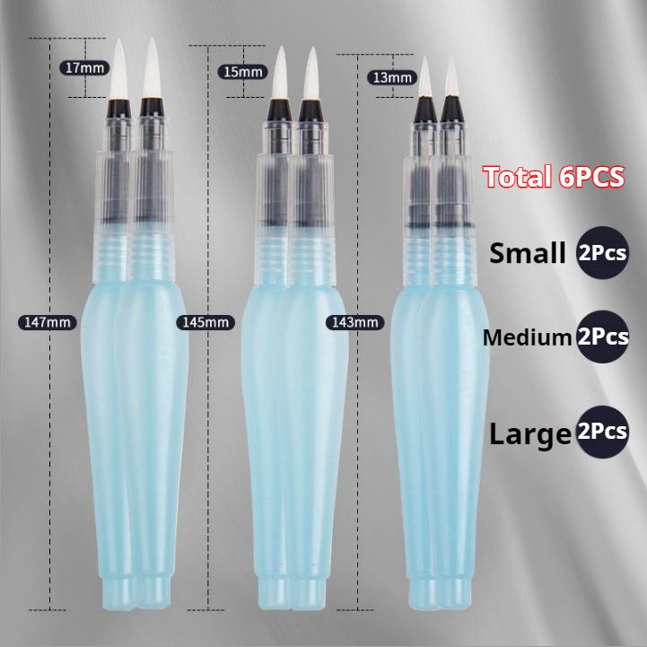 3/18pcs Refillable Water Color Brush Pen Set Artist Grade Watercolor Paint Brushes for DIY Art Calligraphy Painting & Lettering