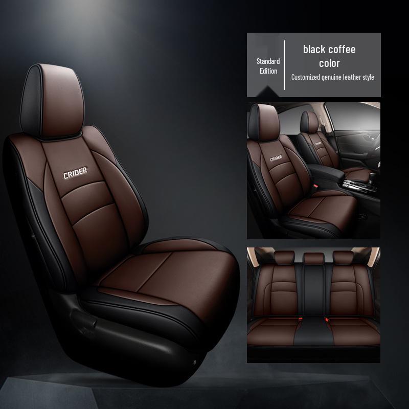 2022 Model 1.5L Sharp Luxury Lingpai Leather Car Seat Cushion - Universal Full Surround Cover for All Seasons