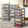 Clear Desktop Storage Box with Drawer Heightened Table Organizer Plastic Office storage cabinet  for Stationery cosmetics