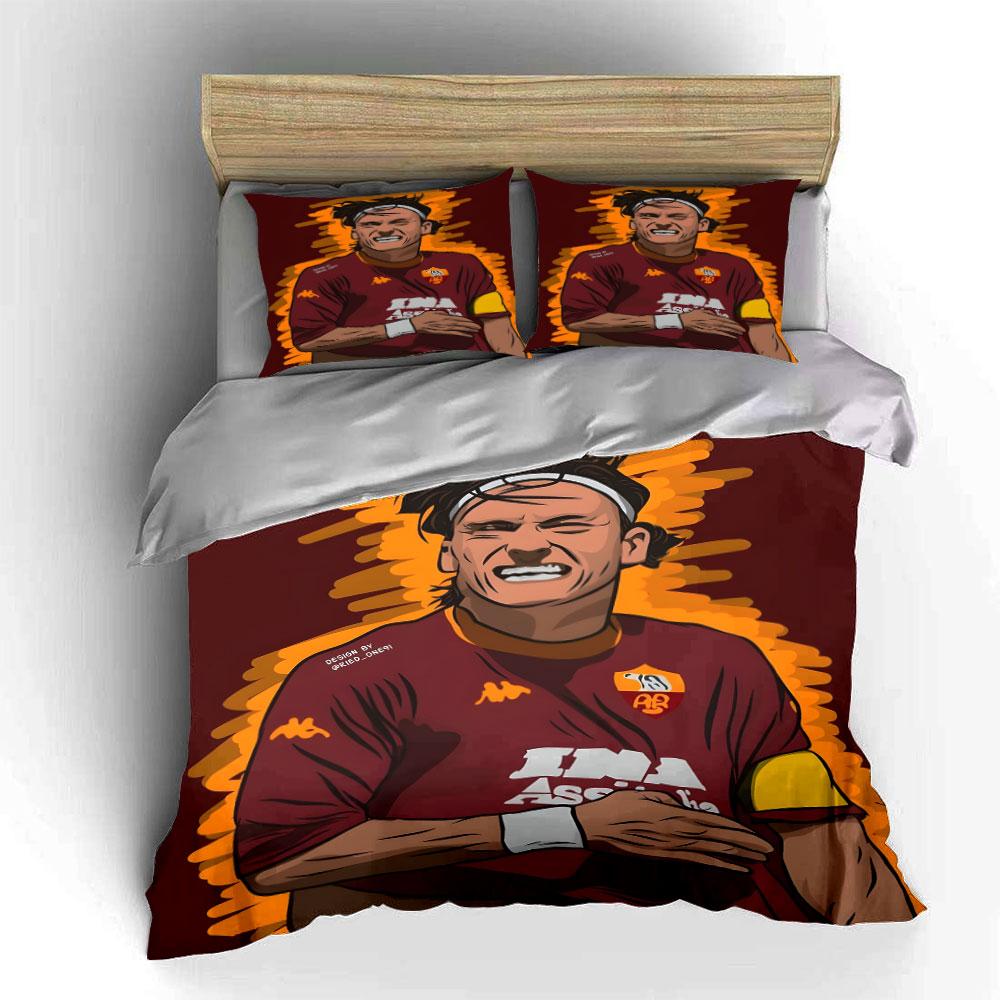 Illustrated football player design. Bedding sets Duvet cover sets Duvet covers Pillowcases(1* Duvet Cover 2* Pillowcases without duvet insert)