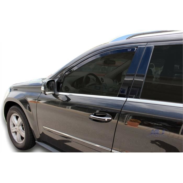 Déflecteurs d'air - J&amp;J AUTOMOTIVE - Heko - Fumé - Acrylique renforcé - Pour Mercedes GL X164 2006-2012