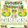 Peter Pan Tinker Bell Birthday Party Decoration Cake Topper Balloon Princess Forest Elf Background Banner Boy Girl Gifts