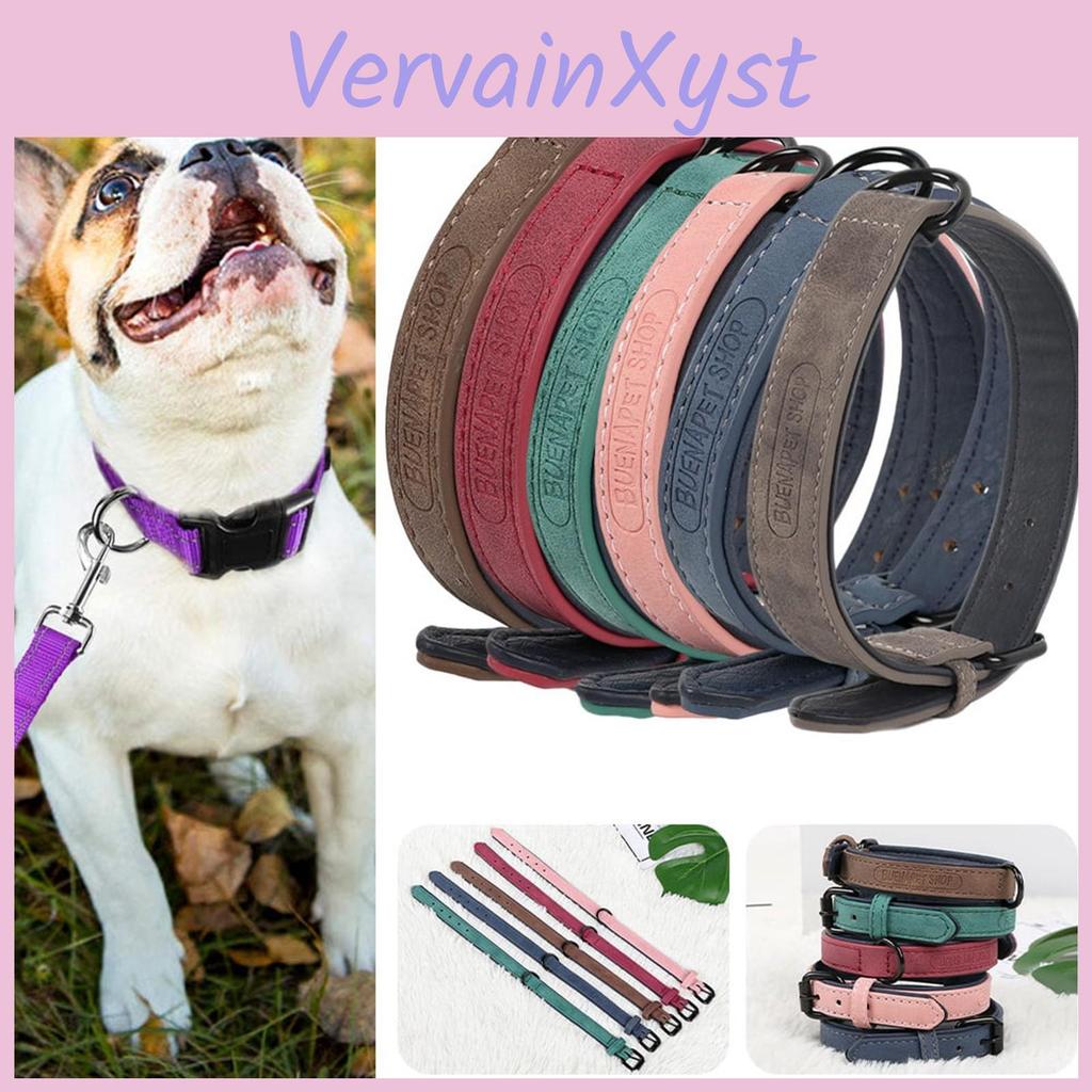 Wide Pet Dog Padded Collar Leather Dog Collar Large For Medium And Large Dogs