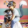 Wolf Costume Funny Animal Cosplay Set Realistic Grey Wolf Costume Set For Kids Adults Cosplay Stage Performance Halloween