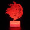 Acrylic Unicorn Night Light with Remote and Touch Control
