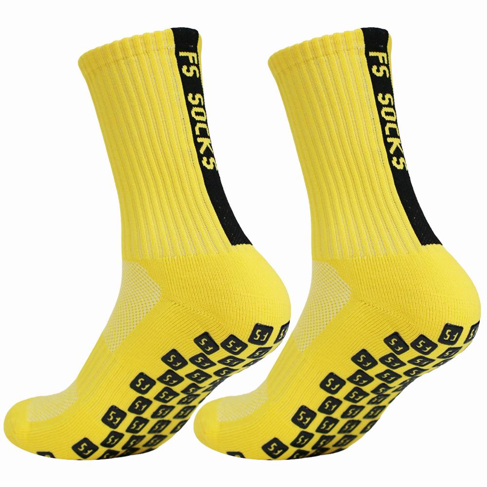 FS Mid-Calf Anti-Slip Gel Dot Sports Socks for Men & Women - Professional Football Training & Competition Socks
