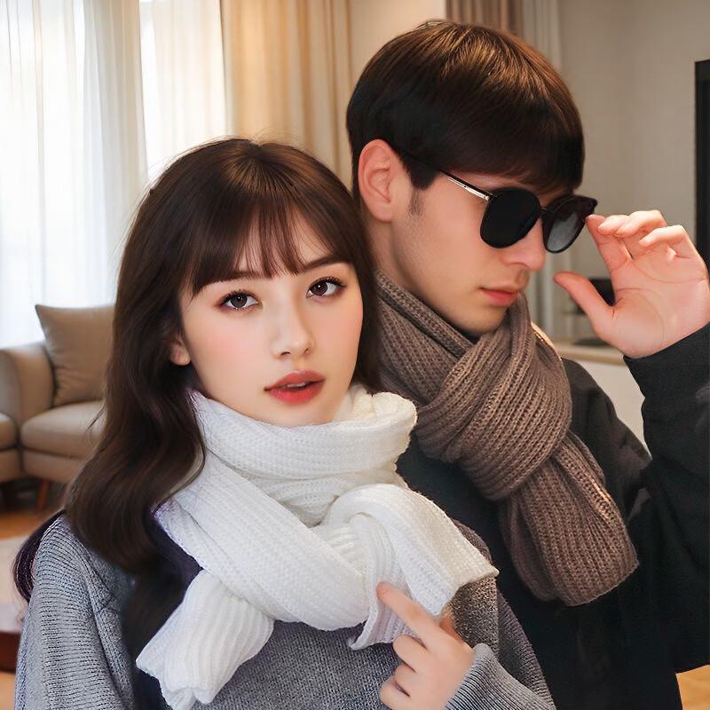 Korean Style Versatile Knitted Wool Scarf