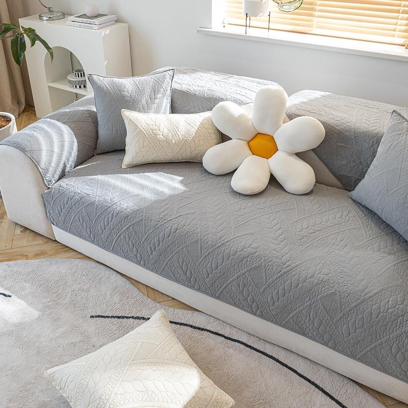 Modern Simple Combination Sofa Cushion Cotton Fabric Four Seasons Universal Non-slip Sofa Cushionver Towel