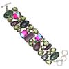 Ruby Zoisite Lemon Topaz Gemstone Women's Jewelry Bracelets 7-8 ''