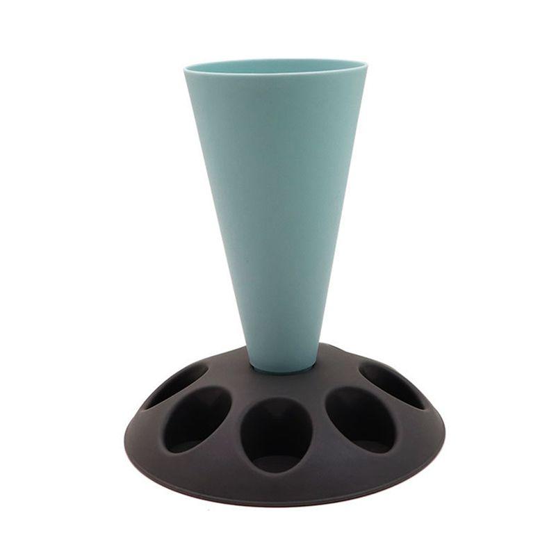Cake Decorating Pastry Tool With 8 Slots Nozzles, Plastic Pastry Bag Stand For Cake Decorating Kit D