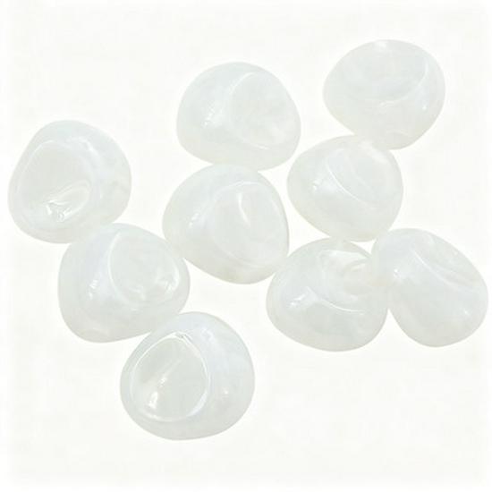 Two-Color Large Hole Irregular Acrylic Beads for DIY Bracelet, Necklace, and Pendant Accessories.