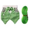 Secure Reinforced Pet Rope with Affixed Checkered Skirt for Small Animals Safety During Walks Pleasant Design