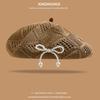 Summer Painter Hat Knitted Lady Pumpkin Hats Korean Hollow Beret Hat