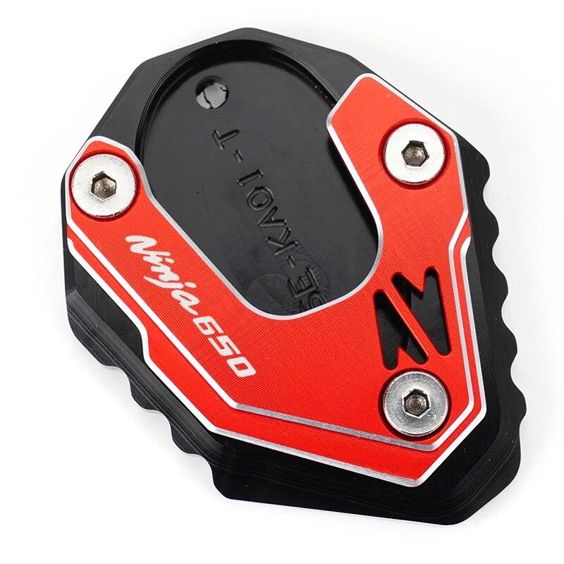 Ninja650 2023 For Kawasaki NINJA 650 RS 2017-2023 2022 Motorcycle Accessories Kickstand Side Stand Enlarger Pad Keyring