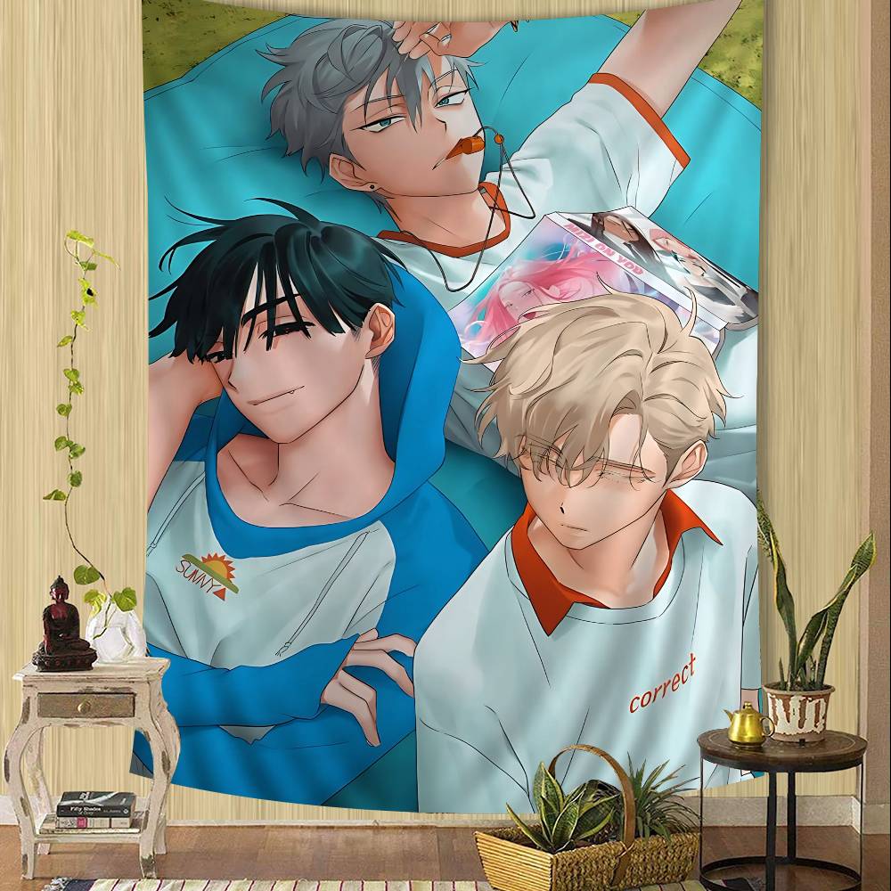 Anime ALIEN STAGE Cartoon Tapestry Wall Hanging Decoration Household Home Decor