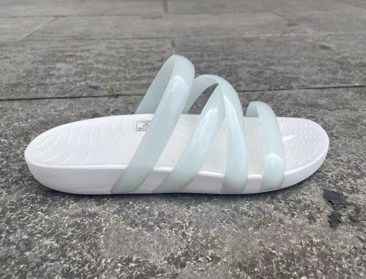 

New shallow wave slippers non-slip flat shoes outdoor casual soft-soled sandals women s sandals breathable beach shoes W5 (size 35)