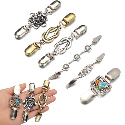 Retro Cardigan-Clips Verschlüsse für Kleidung Wäscheklammern Schalclip Brosche Silberne Nadel Schnalle Clip Halter Damen Kleid Schmuck
