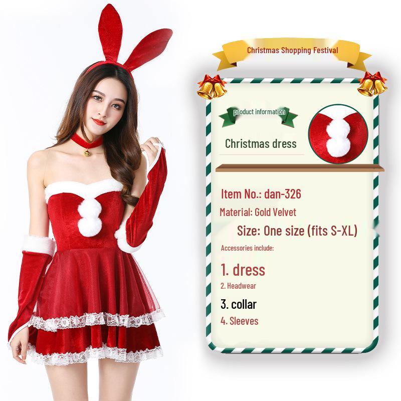 2023 Weihnachtsmann Weihnachtskostüm und Cosplay-Outfit-Set